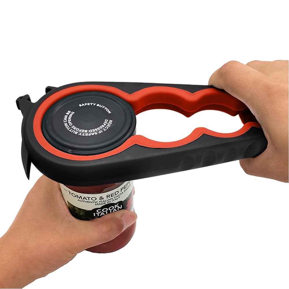 Otstar Jar Opener Bottle Opener and Can Opener for Weak hands, Seniors with Arthritis and Anyone with Low Strength, Mutil Jar Opener Get Lids Off Easily (Blue and Grey)