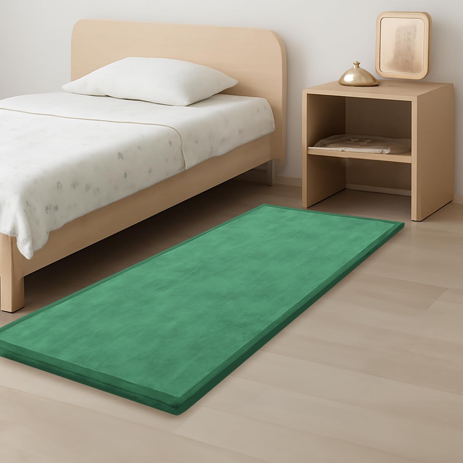 1.3" Thick Baby Play Mat for Floor, 79x118 Large Foam Tummy Time Mat, Padded Support Soft Plush Nursery Rug for Infant Kids Toddler Crawling Kick Activity (Light Grey)