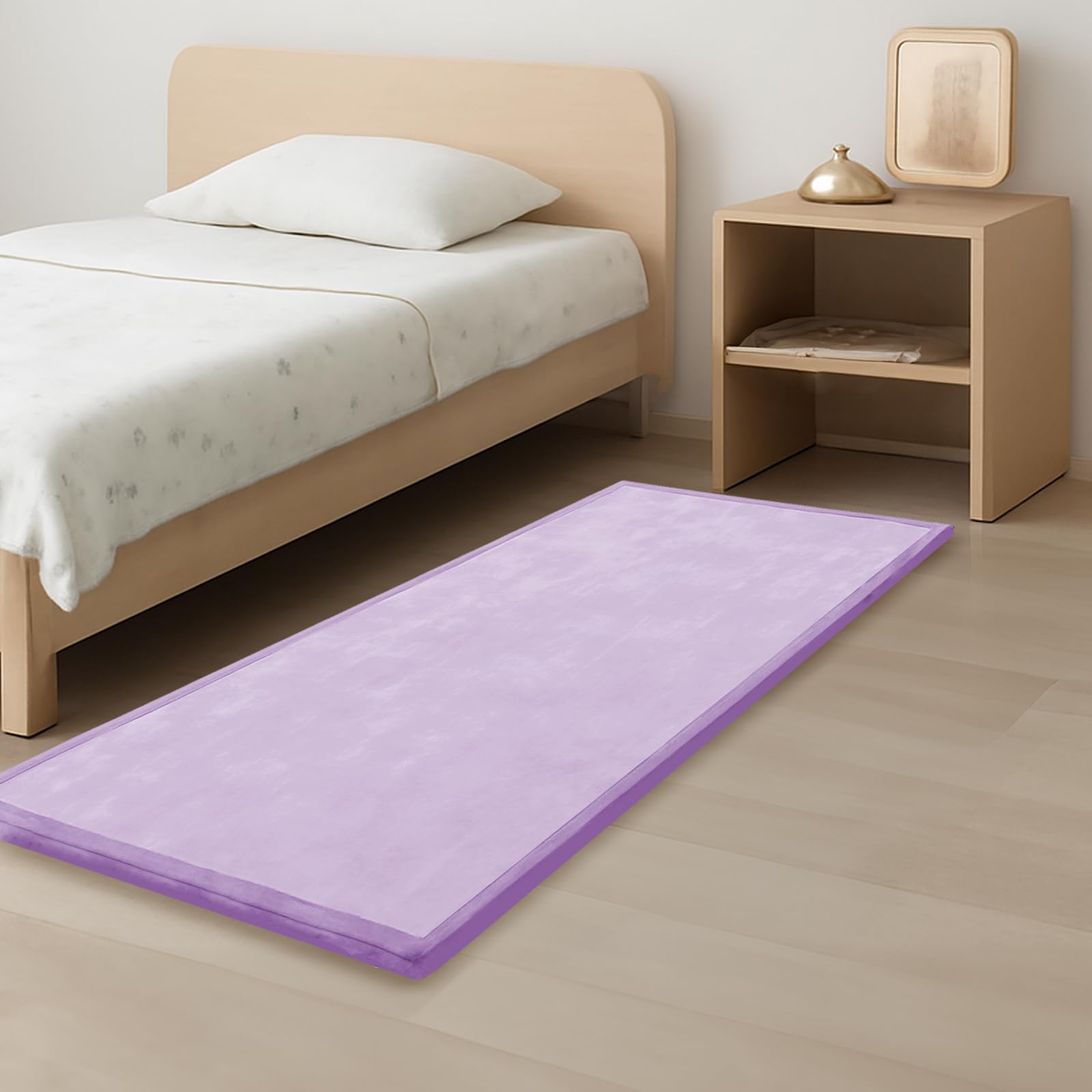 1.3" Thick Baby Play Mat for Floor, 79x118 Large Foam Tummy Time Mat, Padded Support Soft Plush Nursery Rug for Infant Kids Toddler Crawling Kick Activity (Light Grey)