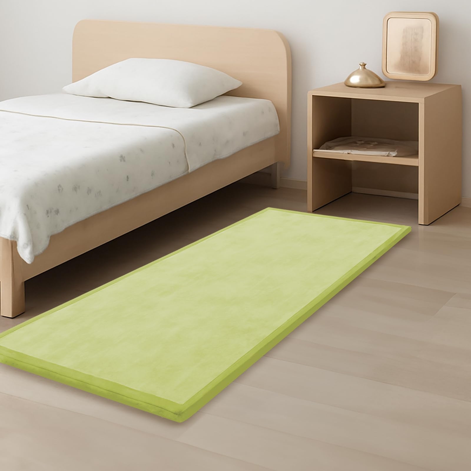 1.3" Thick Baby Play Mat for Floor, 79x118 Large Foam Tummy Time Mat, Padded Support Soft Plush Nursery Rug for Infant Kids Toddler Crawling Kick Activity (Light Grey)