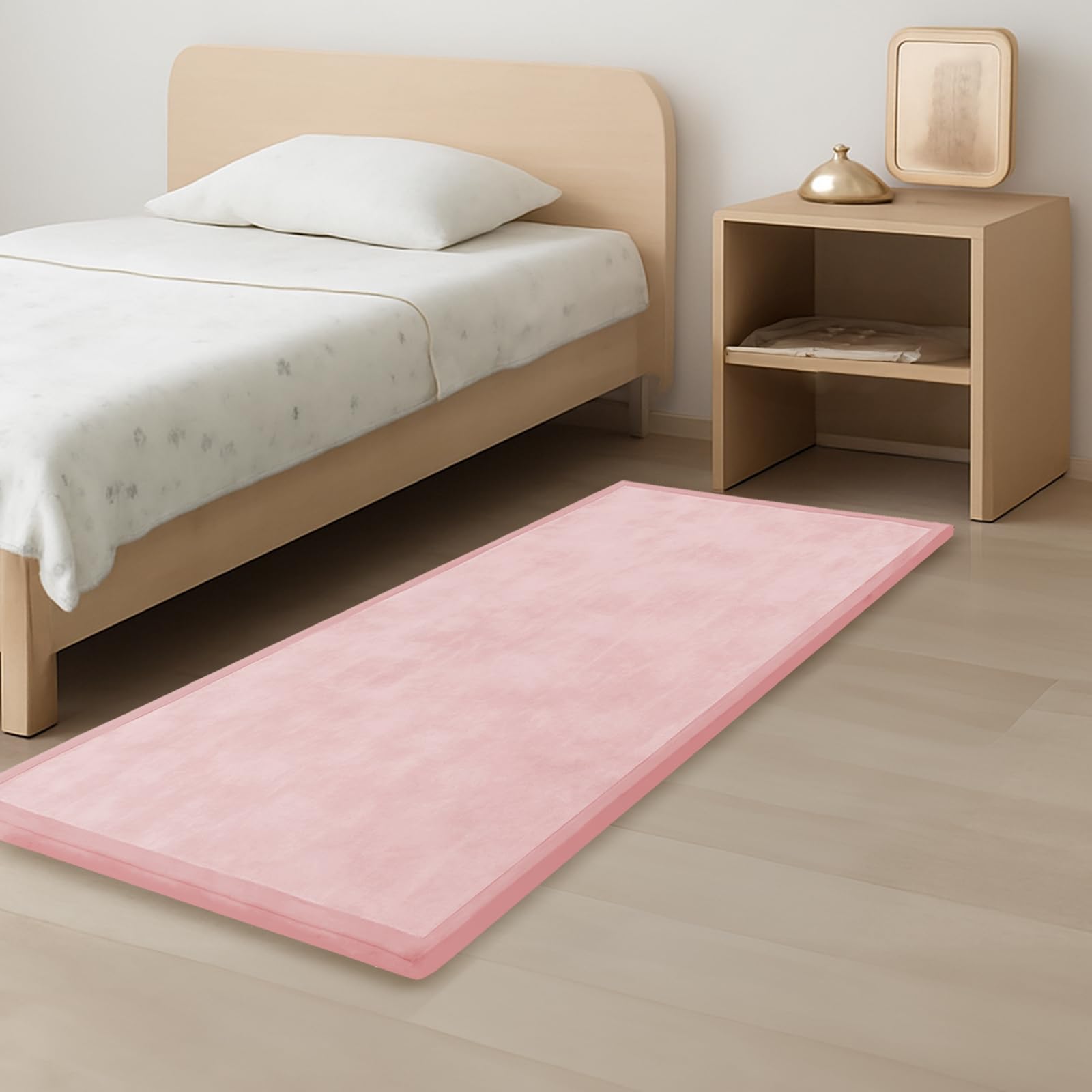 1.3" Thick Baby Play Mat for Floor, 79x118 Large Foam Tummy Time Mat, Padded Support Soft Plush Nursery Rug for Infant Kids Toddler Crawling Kick Activity (Light Grey)