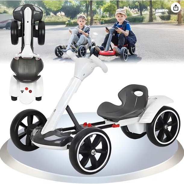 Kids Electric Go Kart – Rechargeable 4-Wheel Ride-On Racing Kart Ages 2–10 | GO CART